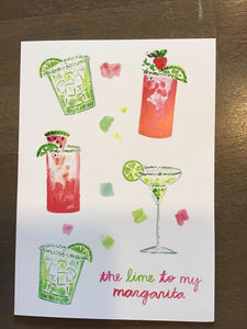 Lime to margarita card