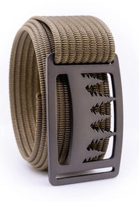 Grip6 Men’s Uinta Gunmetal Belt (Mocha Strap)