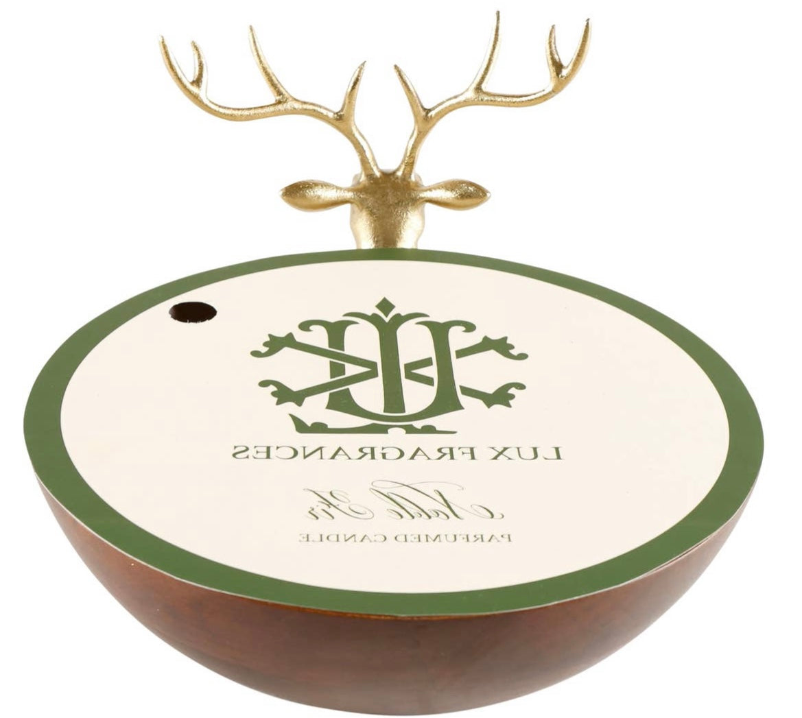 Reindeer gold 7” noble fir candle