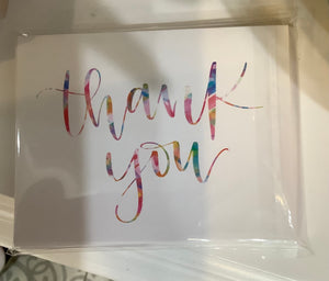 Rainbow Thank You Notecards