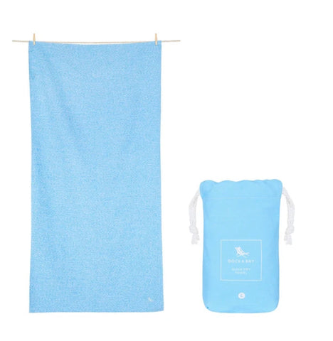 Dock and Bay Blue Large Towel