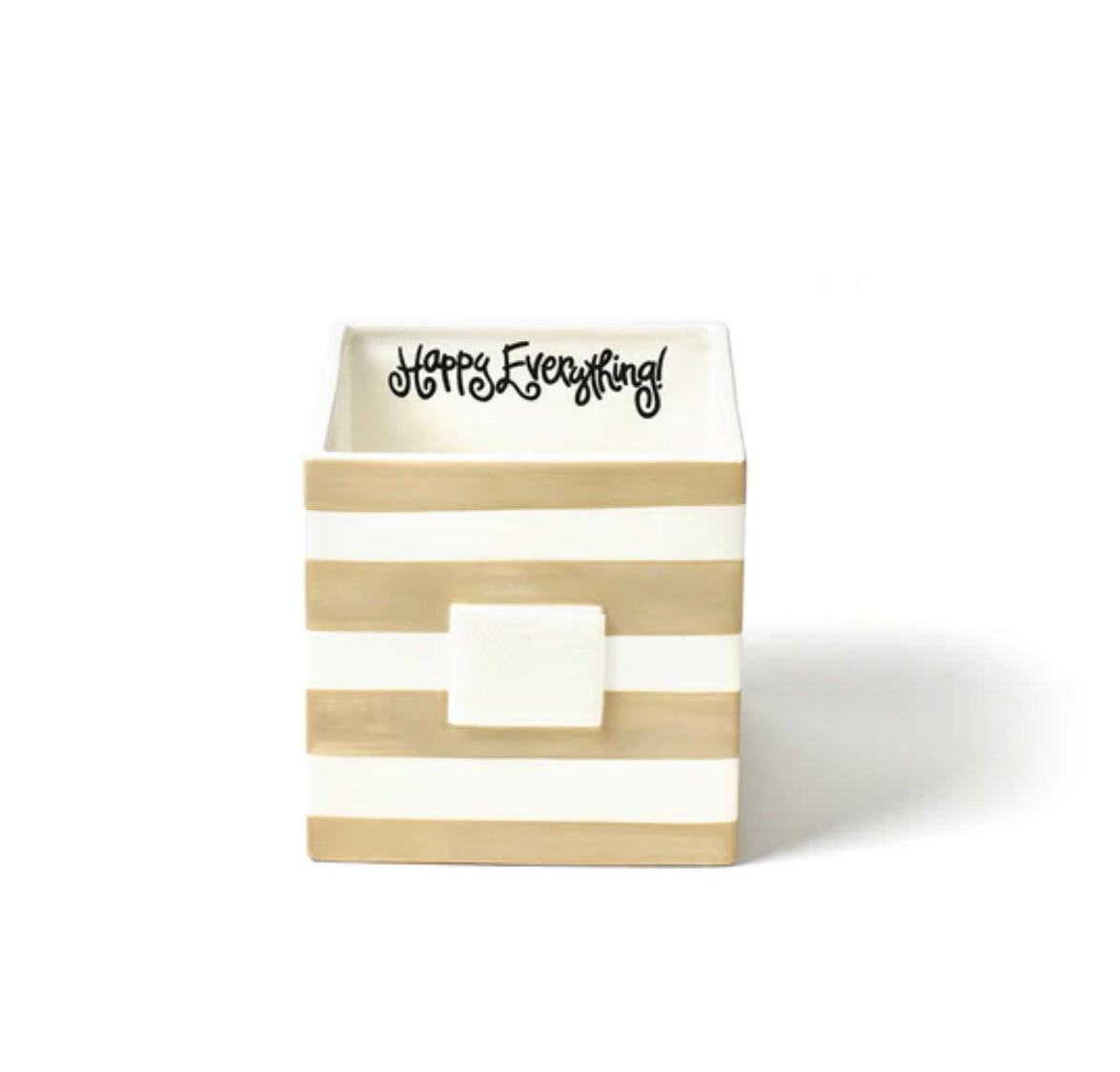 Neutral Stripe Mini Nesting Cube Medium