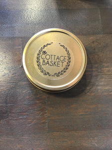 Tin travel candle (gold)