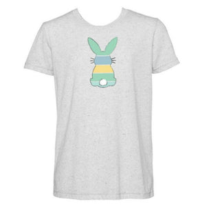 S- Kids’ Soft Gray Bunny Back T-Shirt