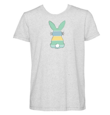 S- Kids’ Soft Gray Bunny Back T-Shirt