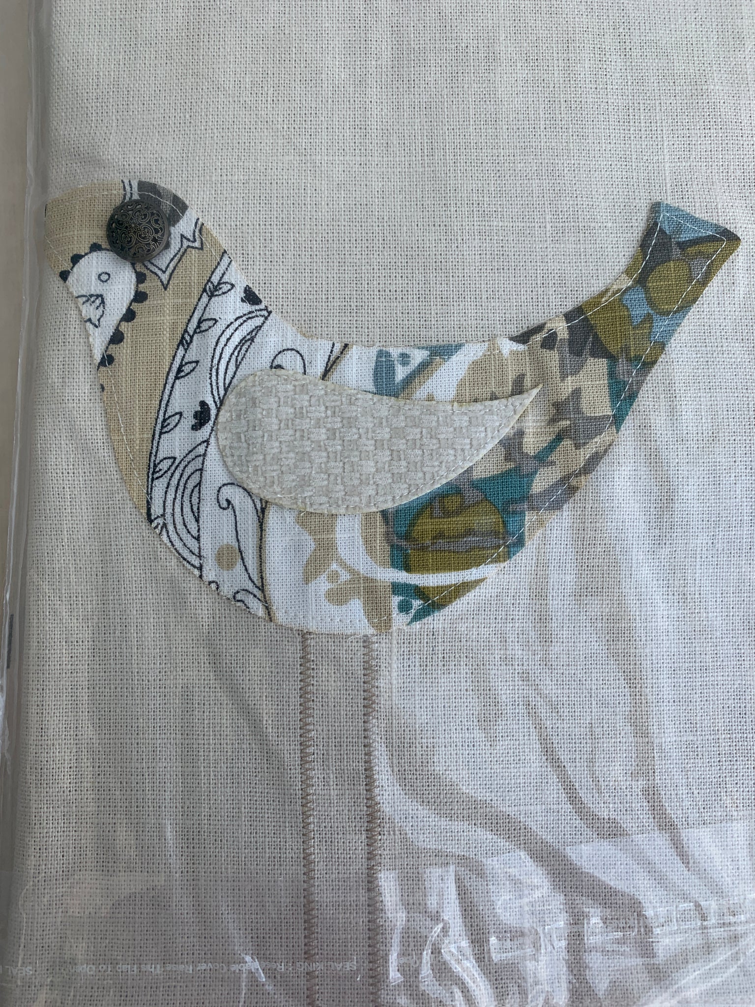 Bird tea towel