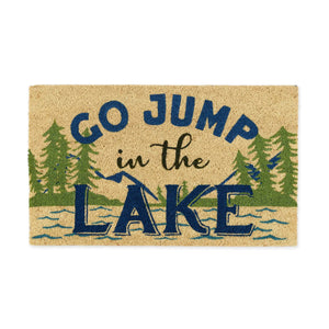 Go Jump in the Lake Coir Doormat
