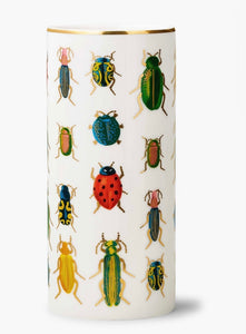 Rifle Beetles and Bugs Porcelain Vase