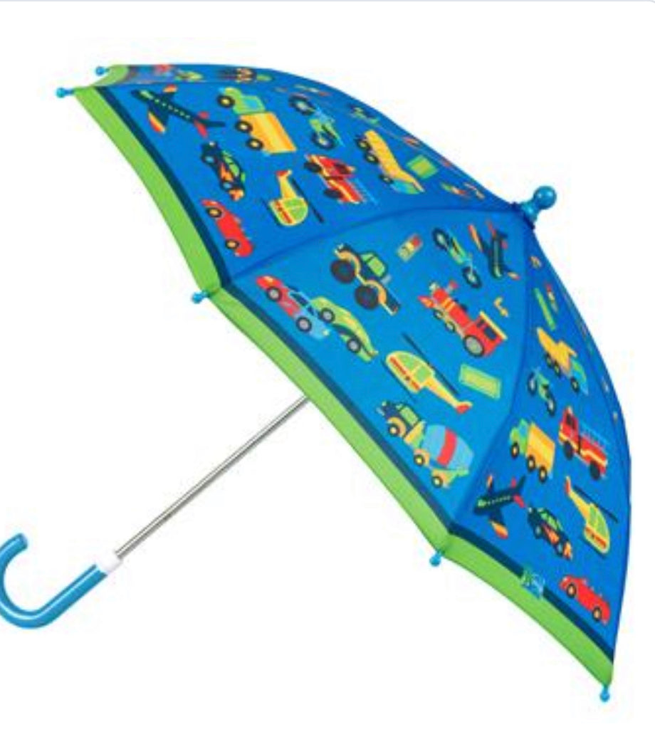 Transportation blue umbrella kids