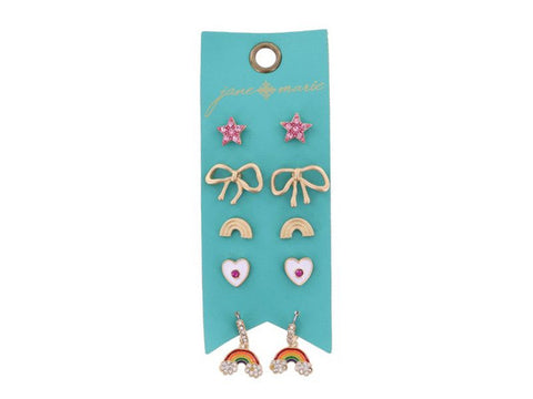 Pink Star Assorted Earring Set