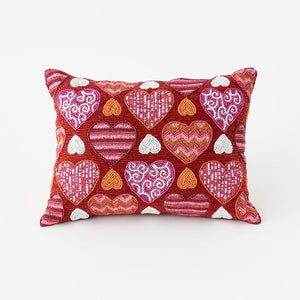Beaded Heart Pillow