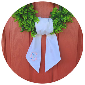 The Cottage Basket Wreath Sash