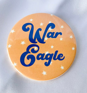 War Eagle Stars Button