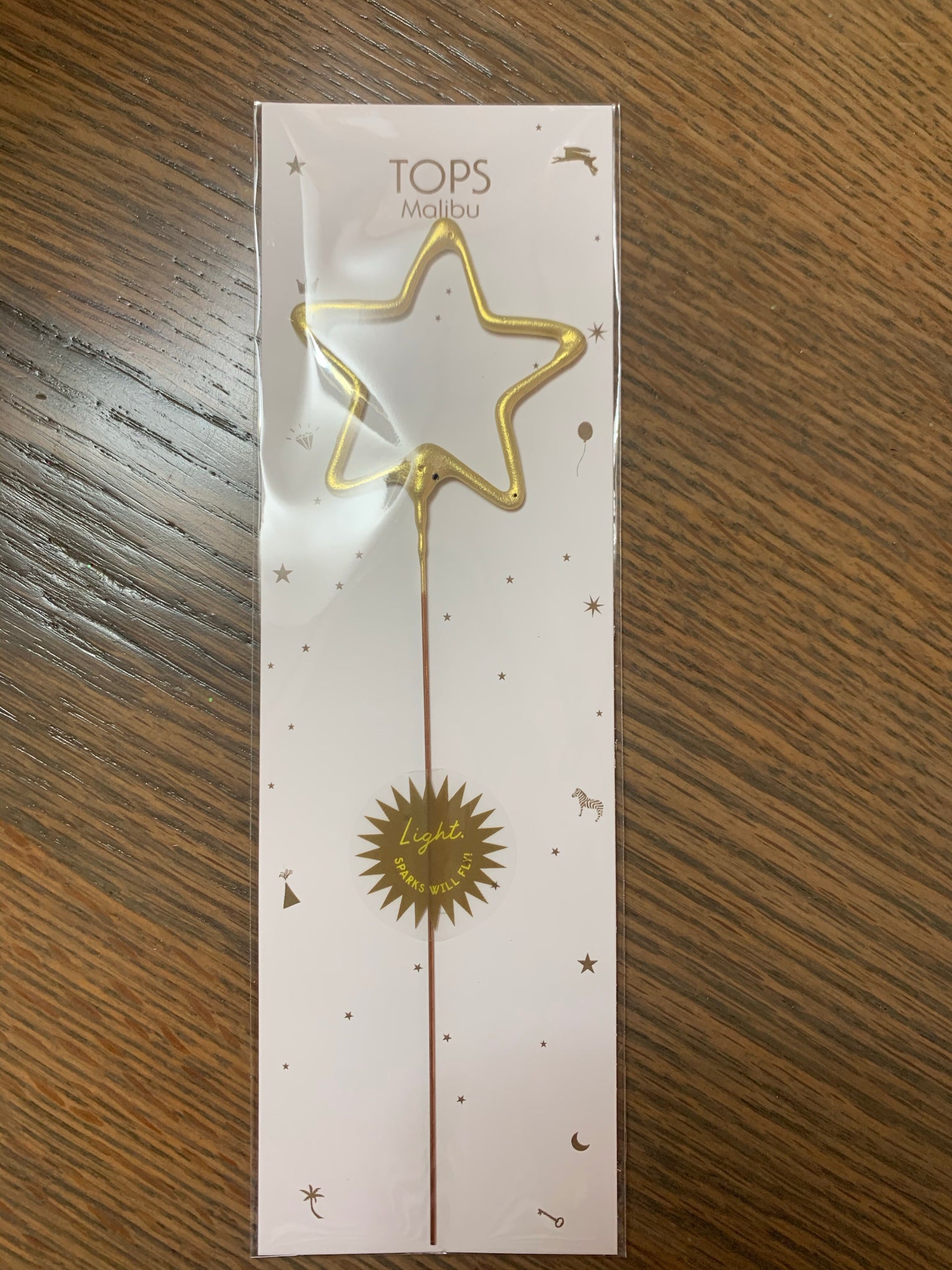 Large Star Sparkler Candle