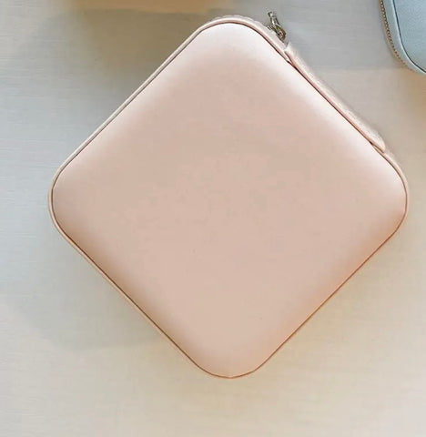 Blush Pearlized Mini Jewelry Case