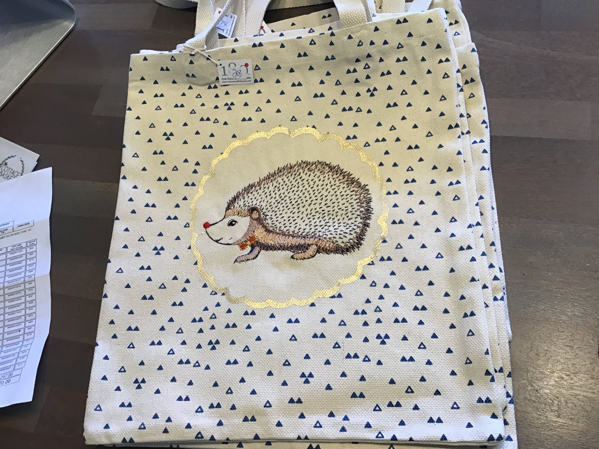Hedgehog tote bag