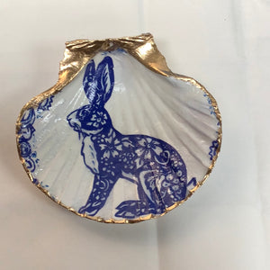 Blue Bunny Scalloped Shell