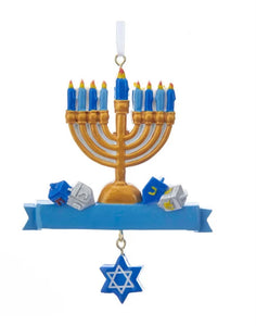 Resin Menorah Ornament