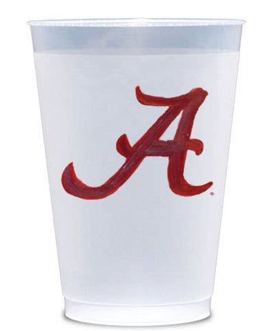 Alabama Frosted “A” cup set of 10