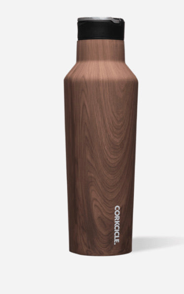 Corkcicle wood grain 20 oz sports canteen