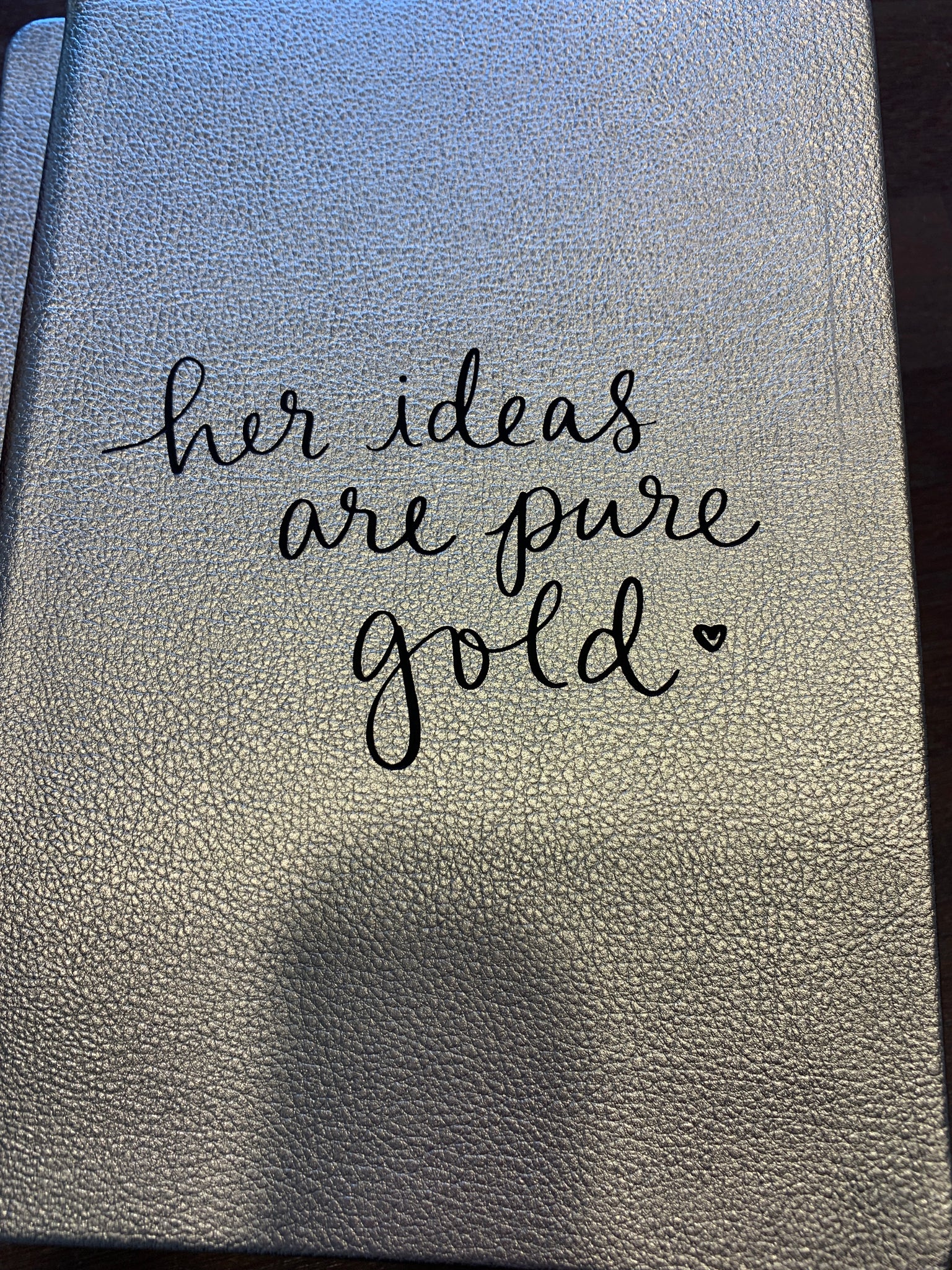 Your ideas are pure gold journal