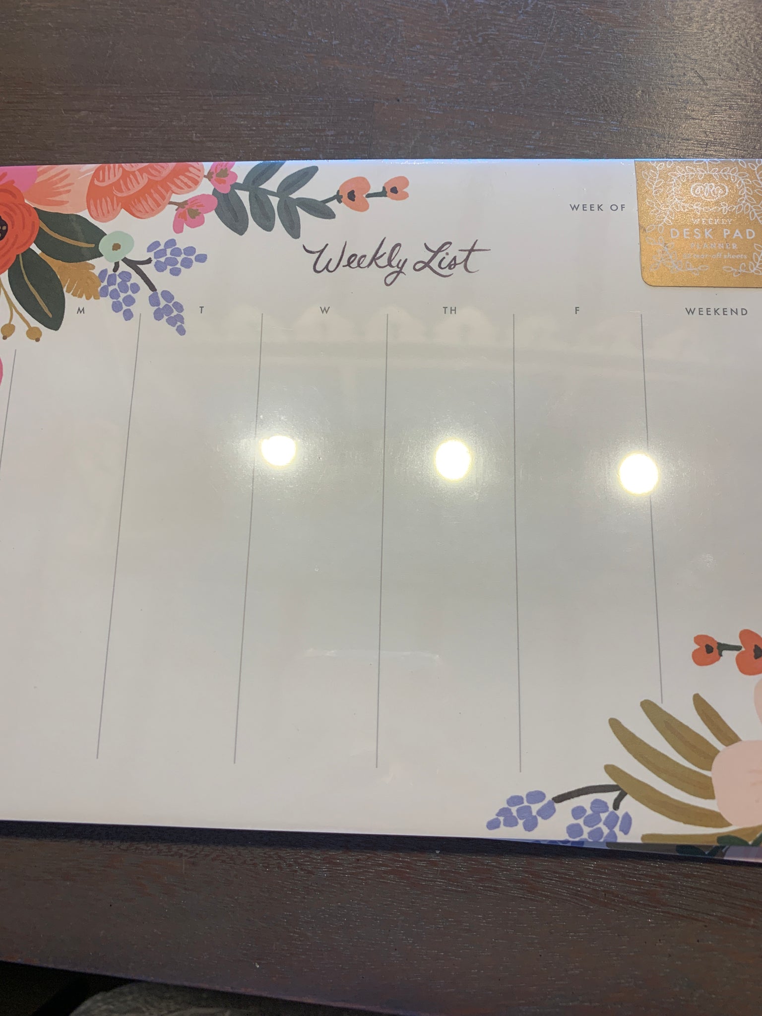 Lively Floral weekly list