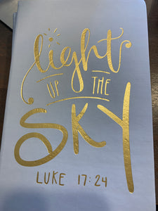 Light up the sky journal
