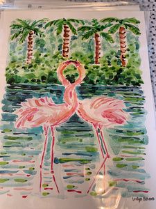 Flamingo print